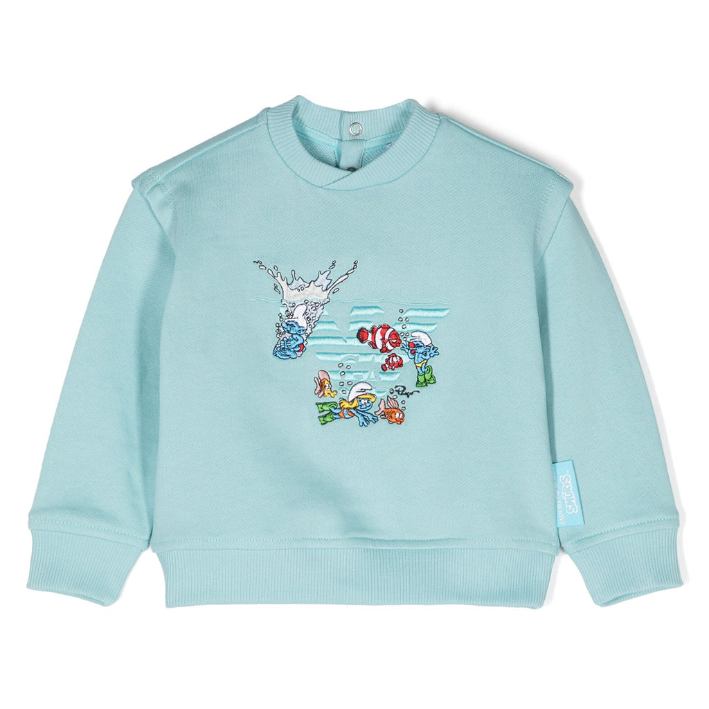 X Smurfs Embroidered Sweatshirt