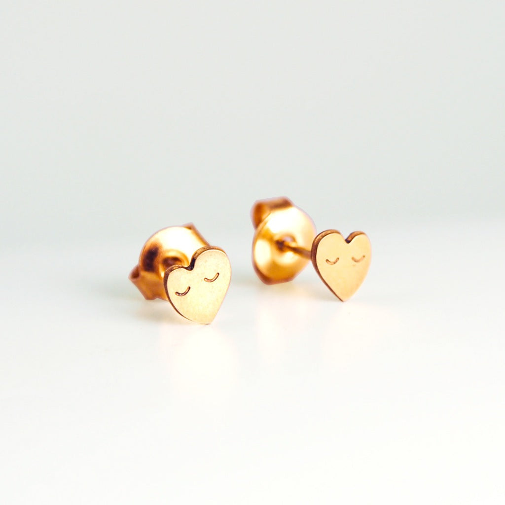 Adorabili Hearts Earrings - Gold