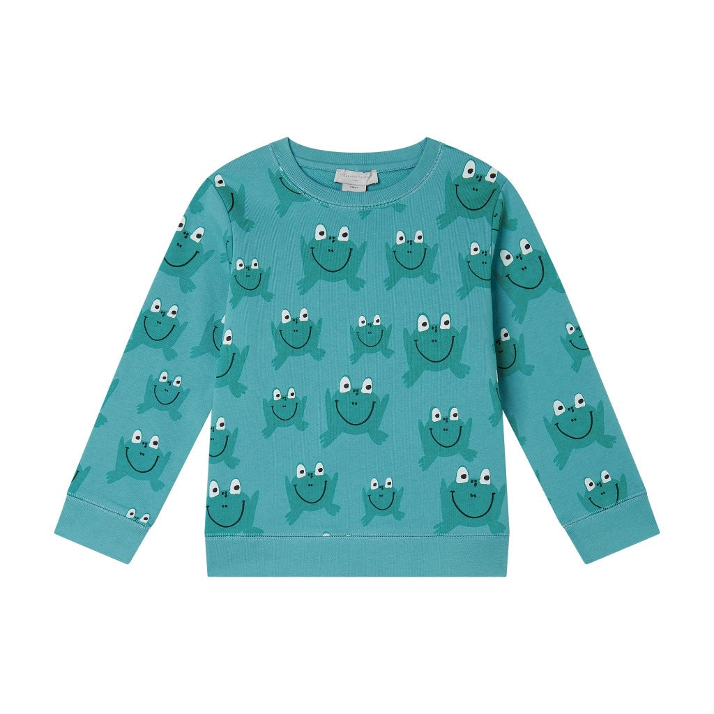 Stella McCartney Kids Frog All-Over Print Sweatshirt