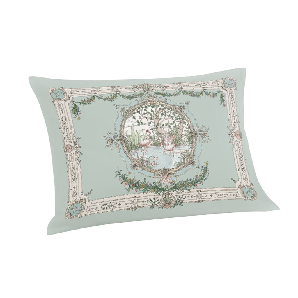 Atelier Choux Satin Cushion – Tapestry Olive Green