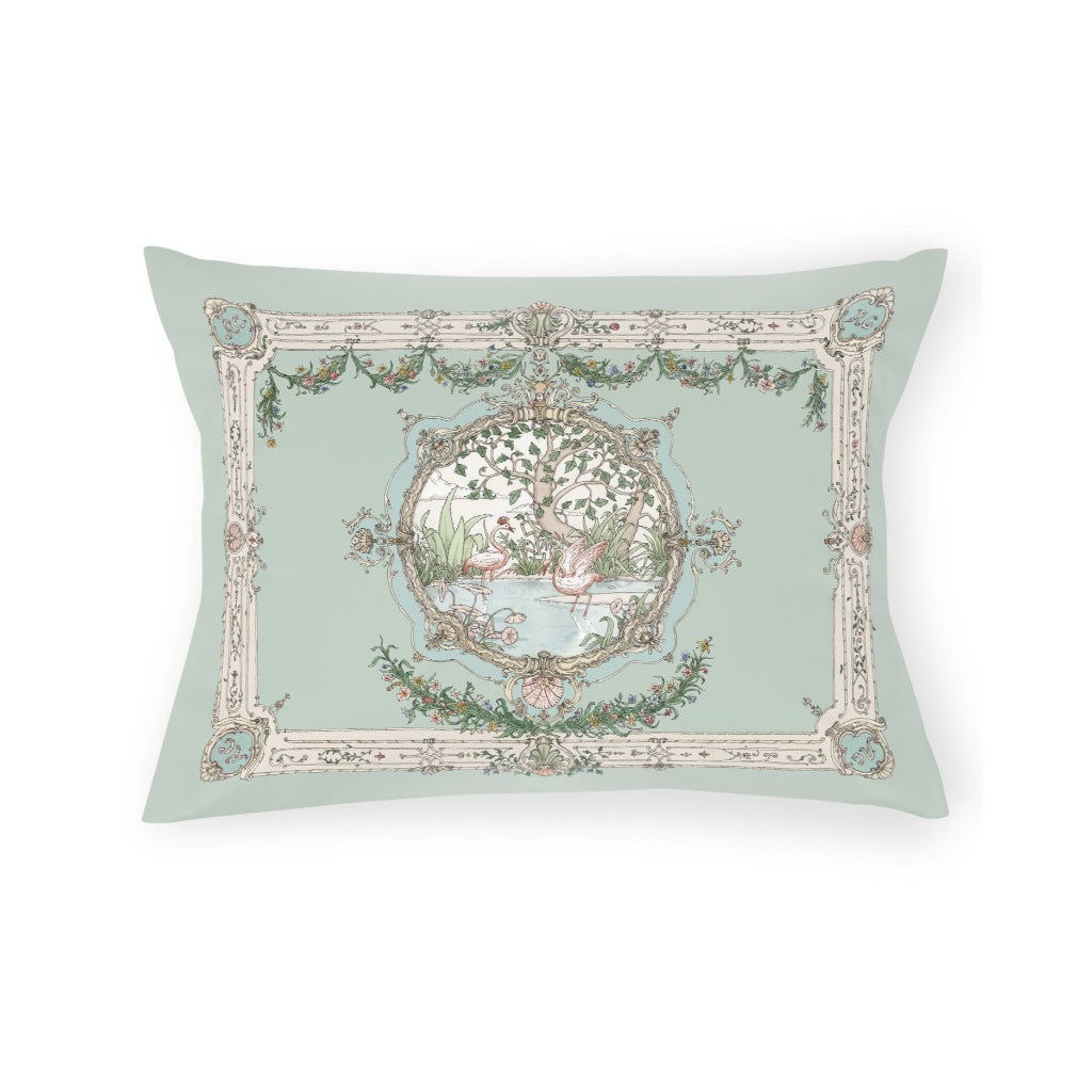 Atelier Choux Satin Cushion – Tapestry Olive Green