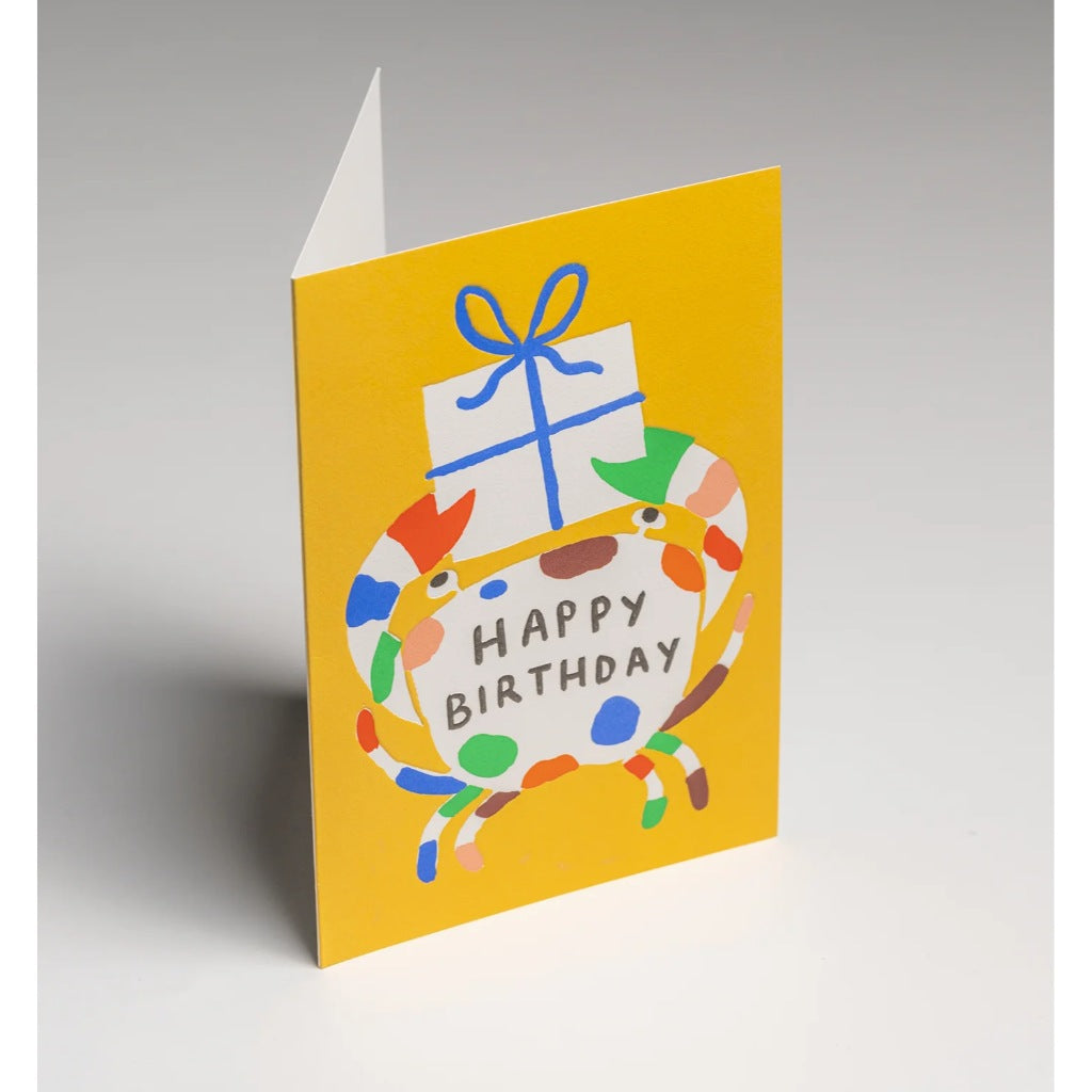 Lagom Design Happy Birthday Big Crab – Greeting Card