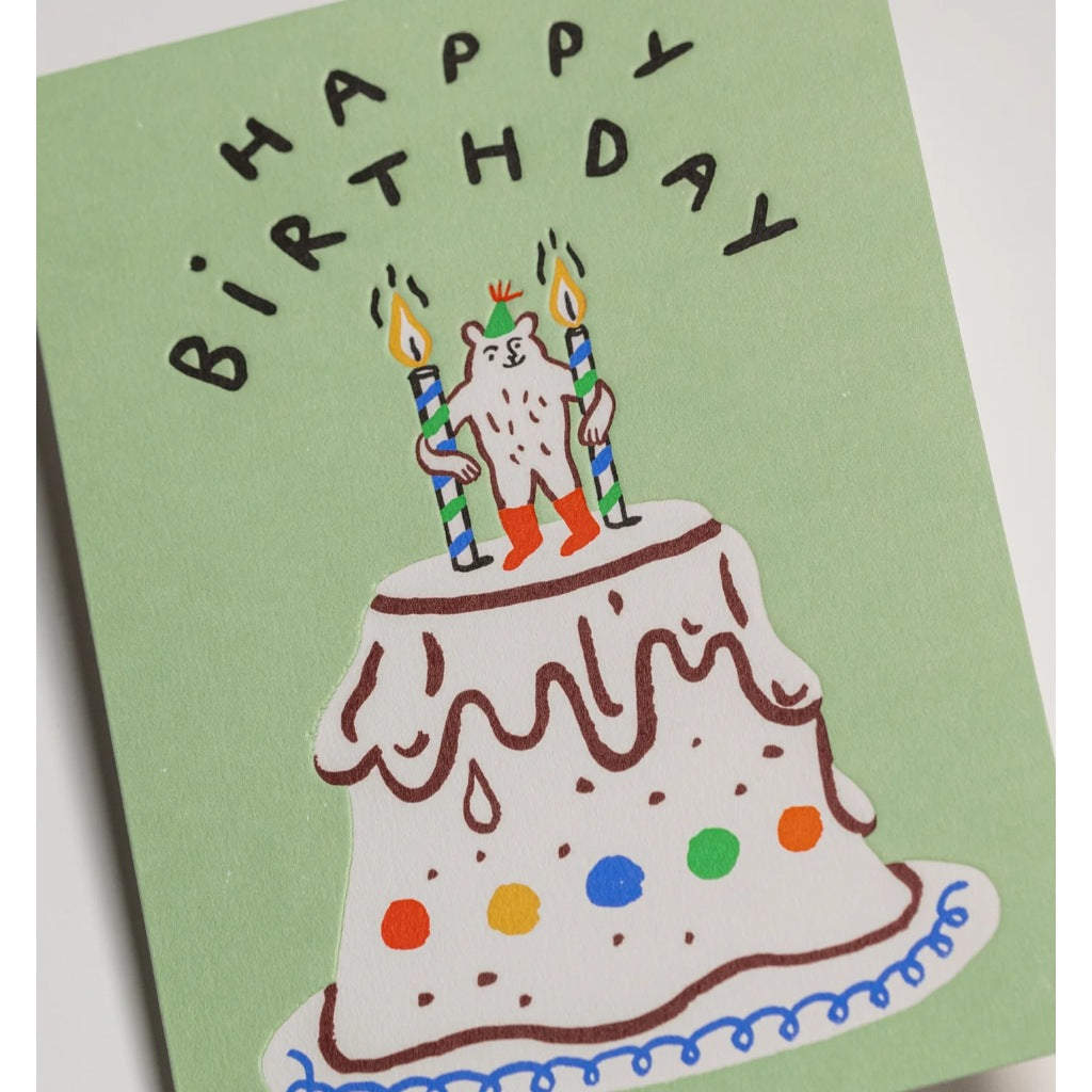 Lagom Design Happy Birthday Big Cake – Greeting Card