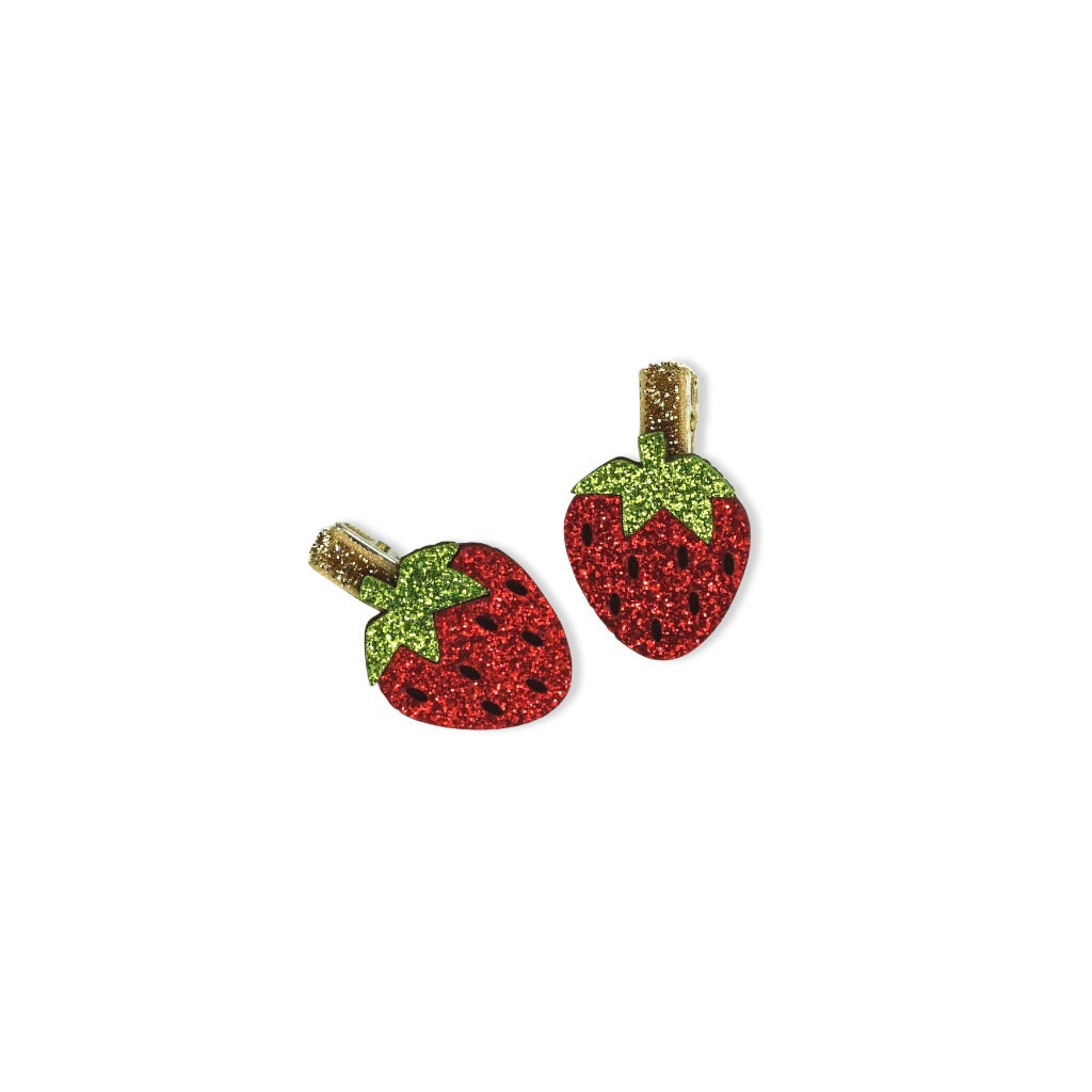 Mini Glitter Fruit Hair Clip