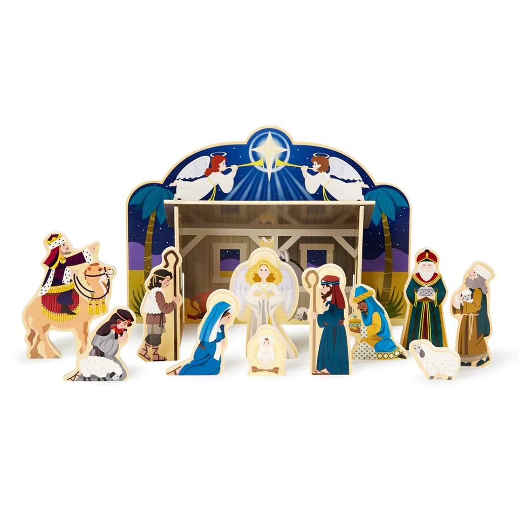 Load image into Gallery viewer, Wooden Nativity Set
