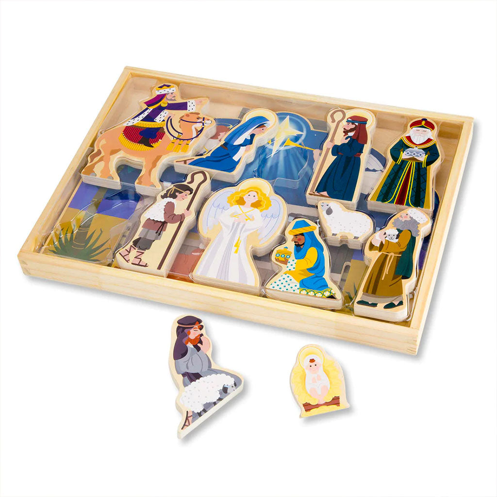 Load image into Gallery viewer, Wooden Nativity Set
