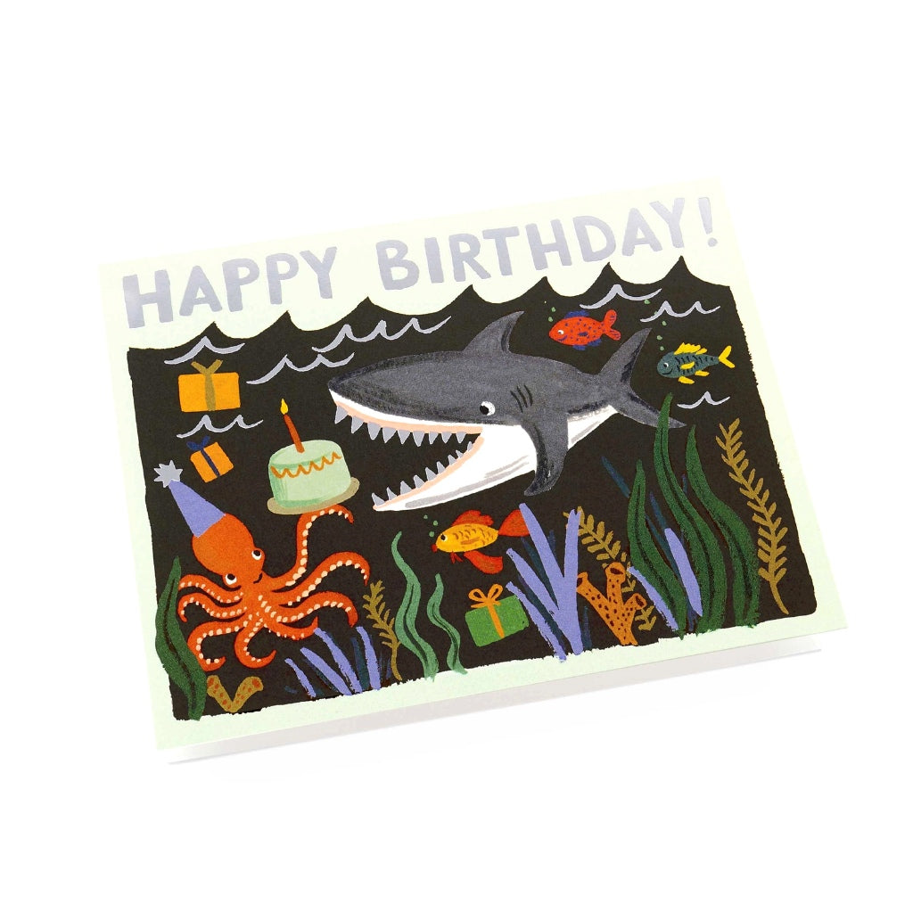 Load image into Gallery viewer, Shark Birthday Card
