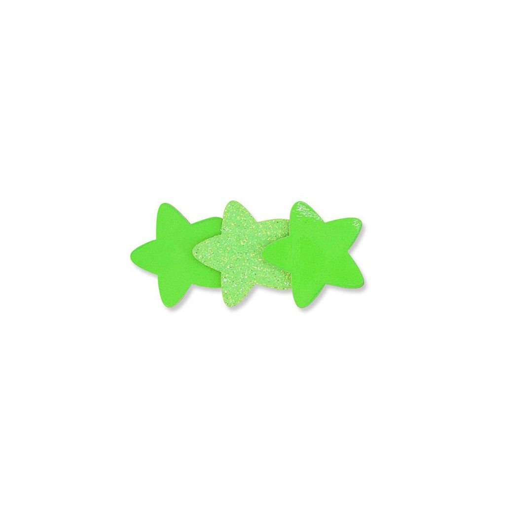 Glitter 3 Stars Hair Clip