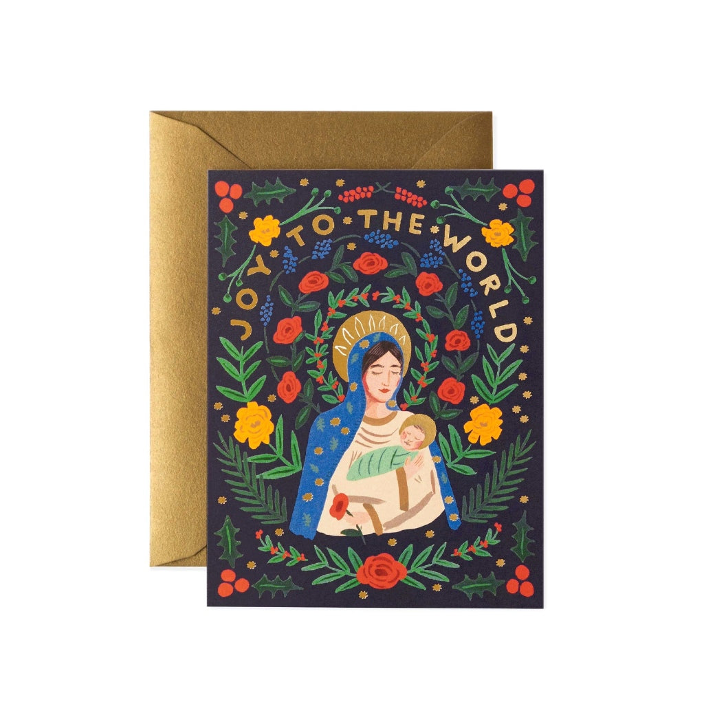 Madonna And Child Card