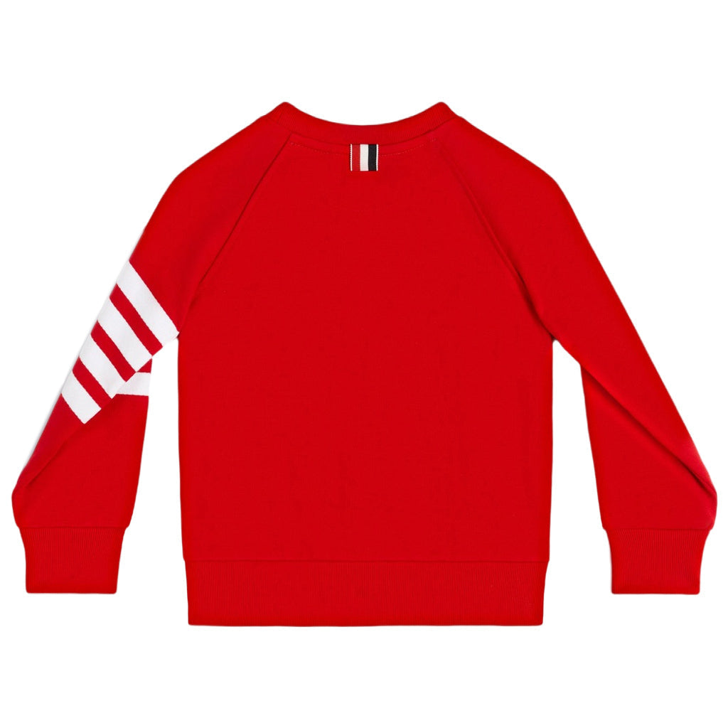 Red Classic Loopback Engineered 4-Bar Sweatshirt – Kids21