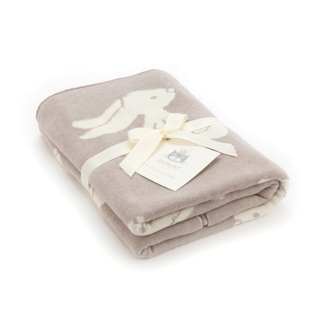 Bashful Beige Bunny Blanket