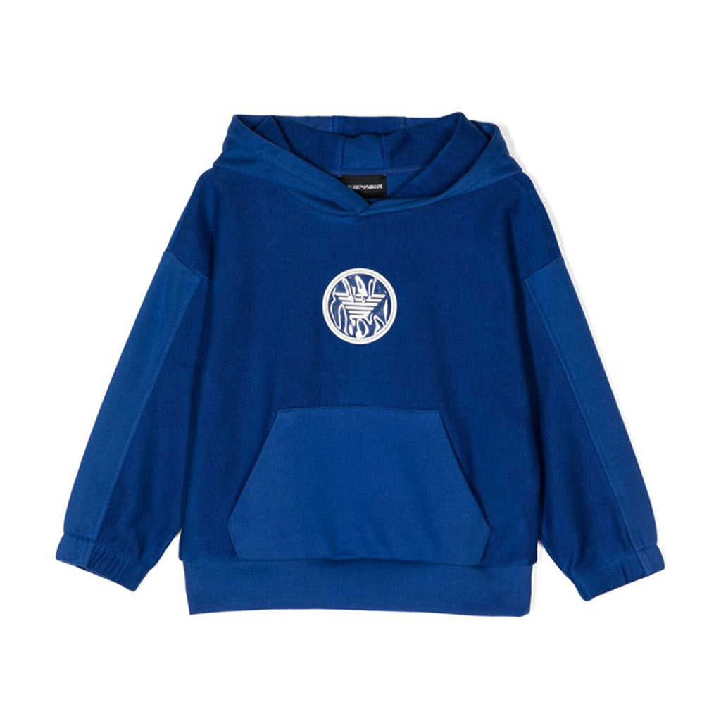 Logo Patch Panelled Hoodie