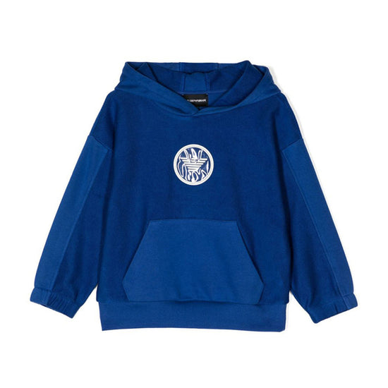 Logo Patch Panelled Hoodie