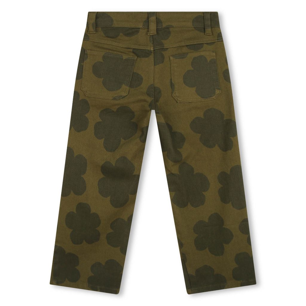 Floral Print Wide Leg Trousers