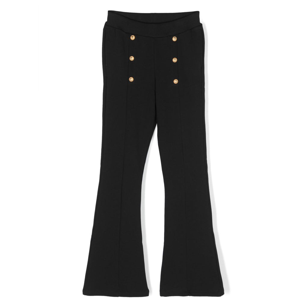 Button Flared Trousers