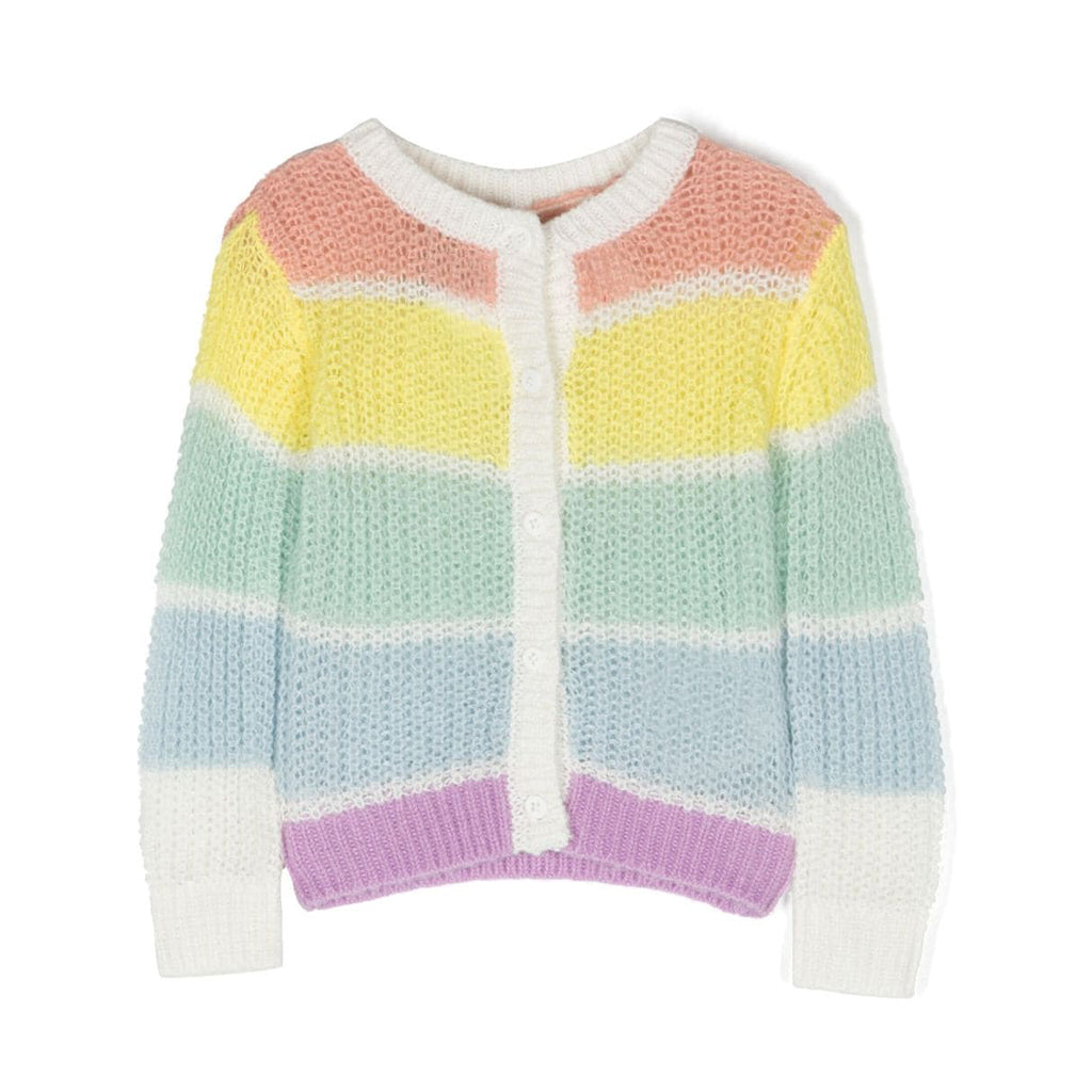 Load image into Gallery viewer, Rainbow Stripe Knit Cardigan
