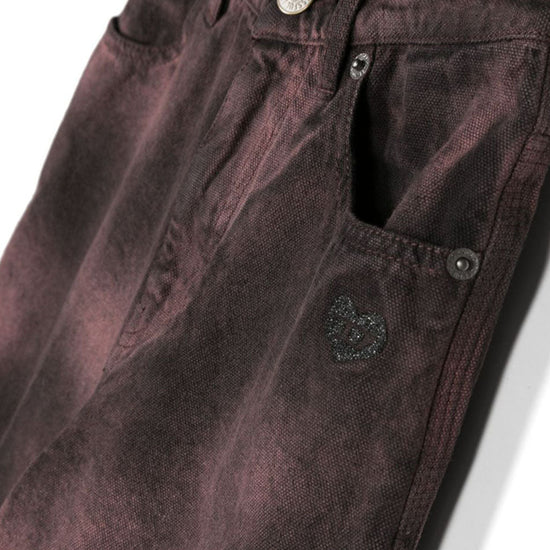 Stone-Washed Effect Pants