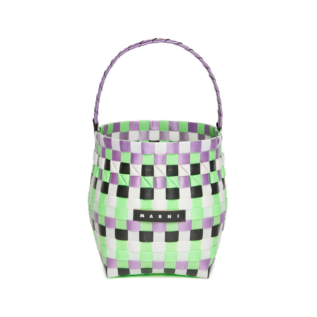 Logo Appliqué Interwoven Bucket Bag