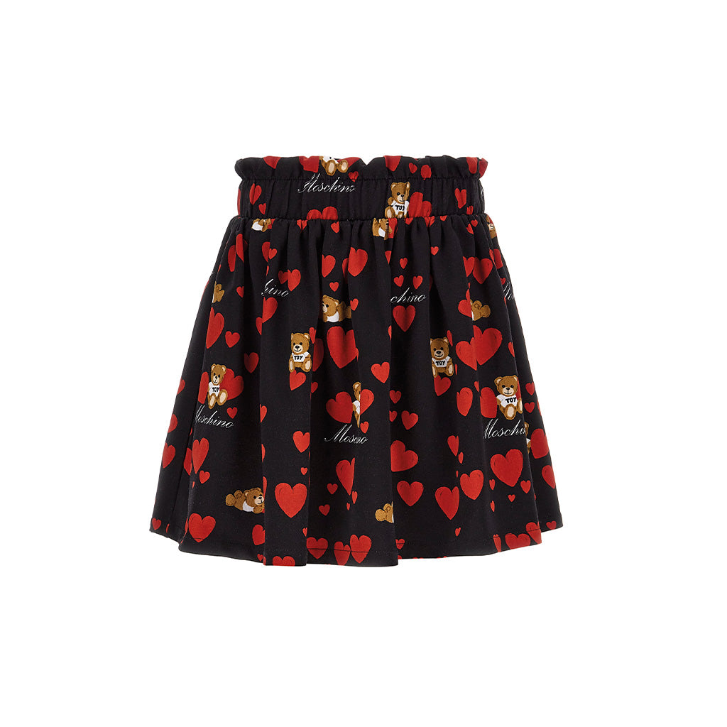 Allover Bear Print Skirt