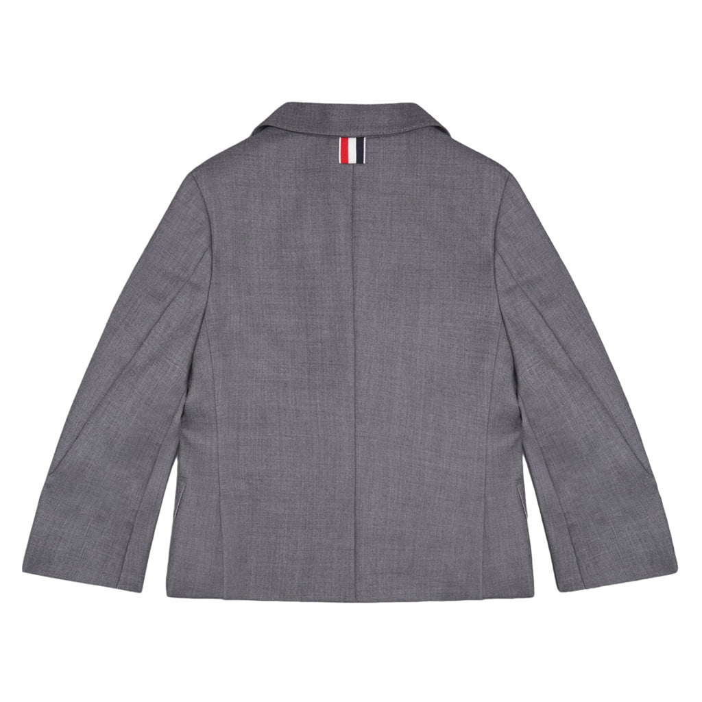 Thom Browne Kids Classic Sportcoat in Super 120's Twill