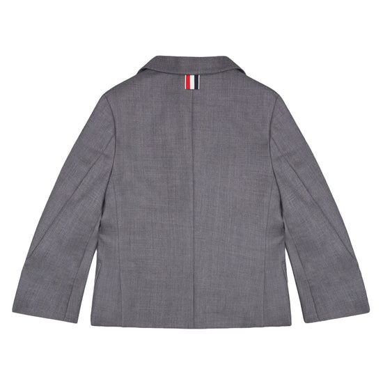 Thom Browne Kids Classic Sportcoat in Super 120's Twill