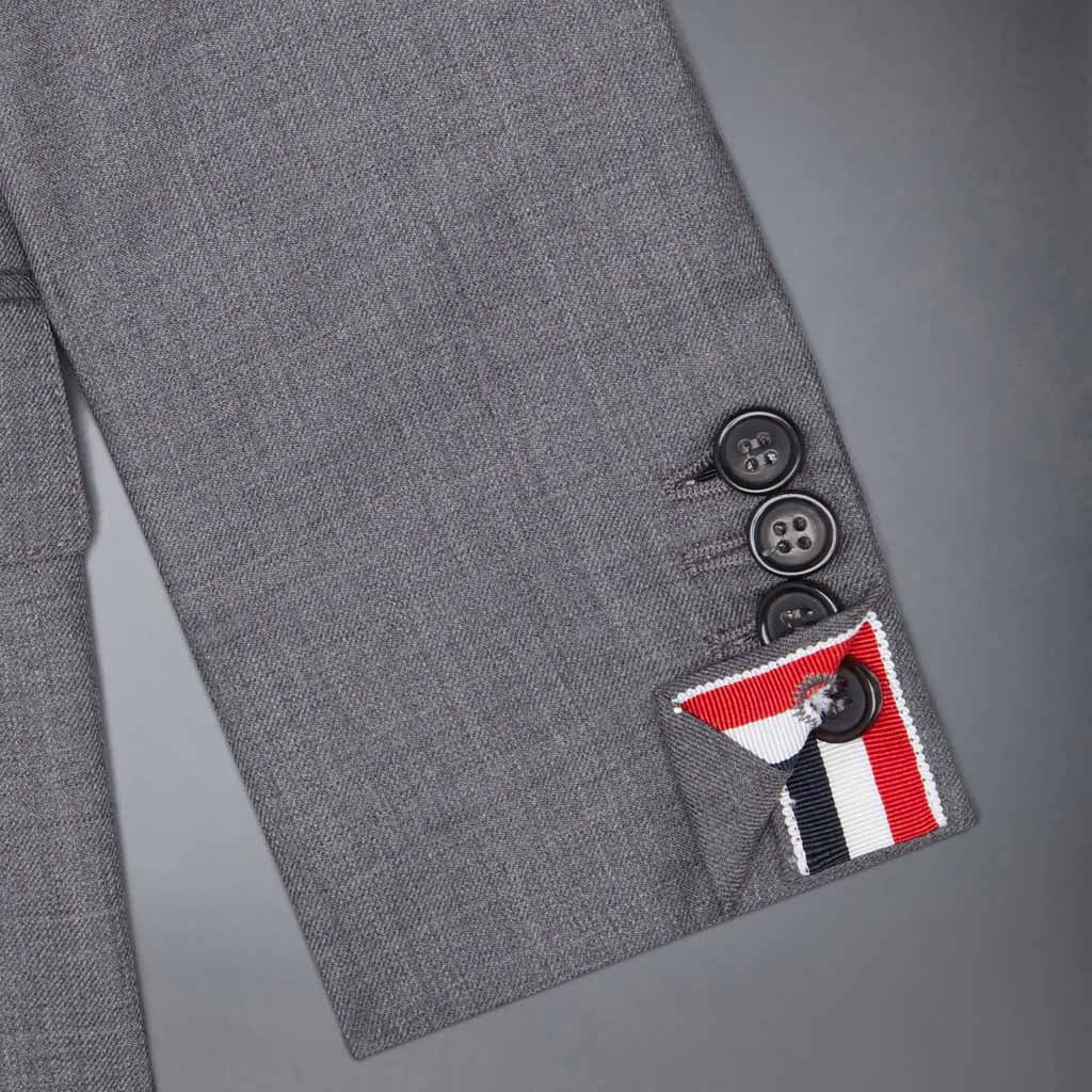 Thom Browne Kids Classic Sportcoat in Super 120's Twill