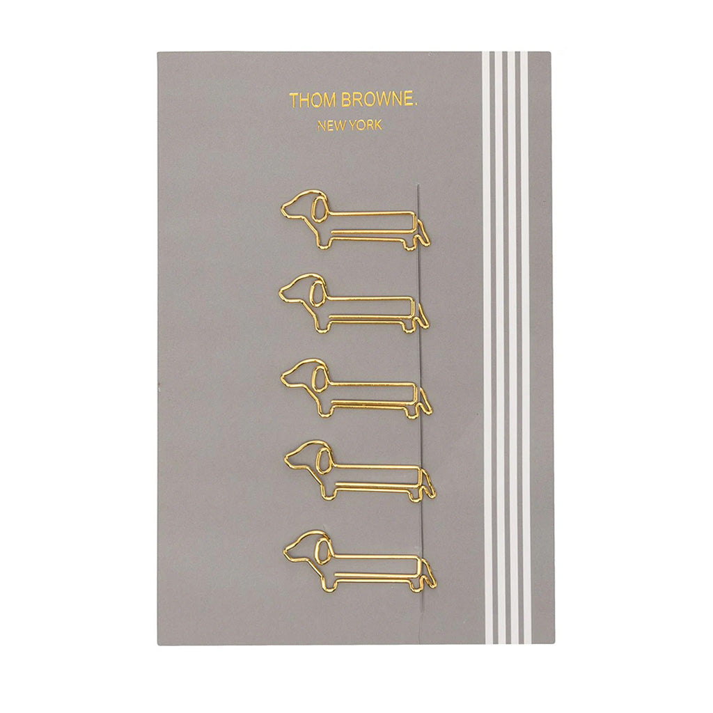 Set Of 5 Hector Paper Clips With 4 Bar Stripe Card In Metal Alloy