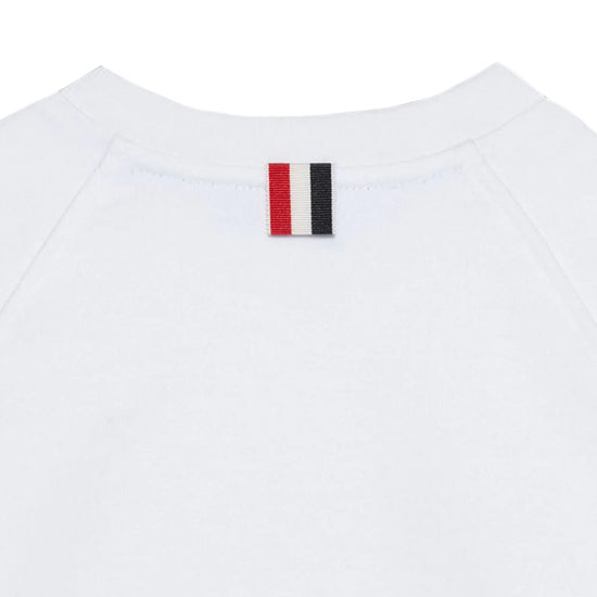 Navy Classic Cotton Loopback Jersey Engineered Raglan Sleeve 4-Bar Sweatshirt