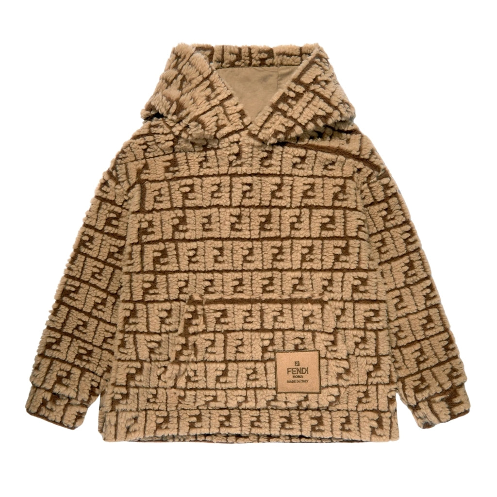 Fendi Kids FF Logo Hooded Jacket