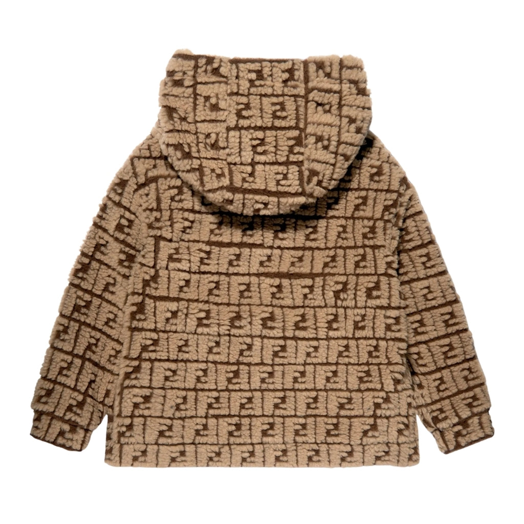 Fendi Kids FF Logo Hooded Jacket