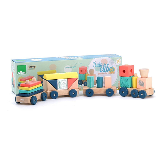 Wooden Stacking Train Set