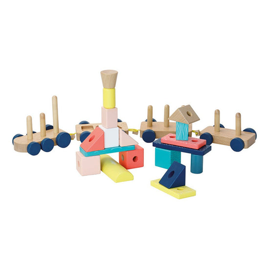 Wooden Stacking Train Set