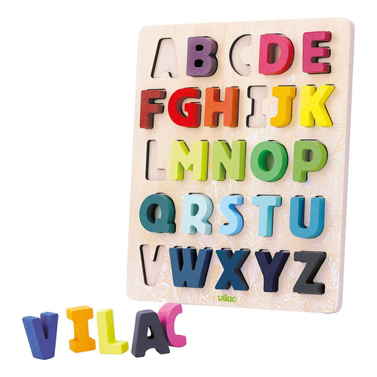 Vilac Abc Alphabet Shape Puzzle To Sort Kids21