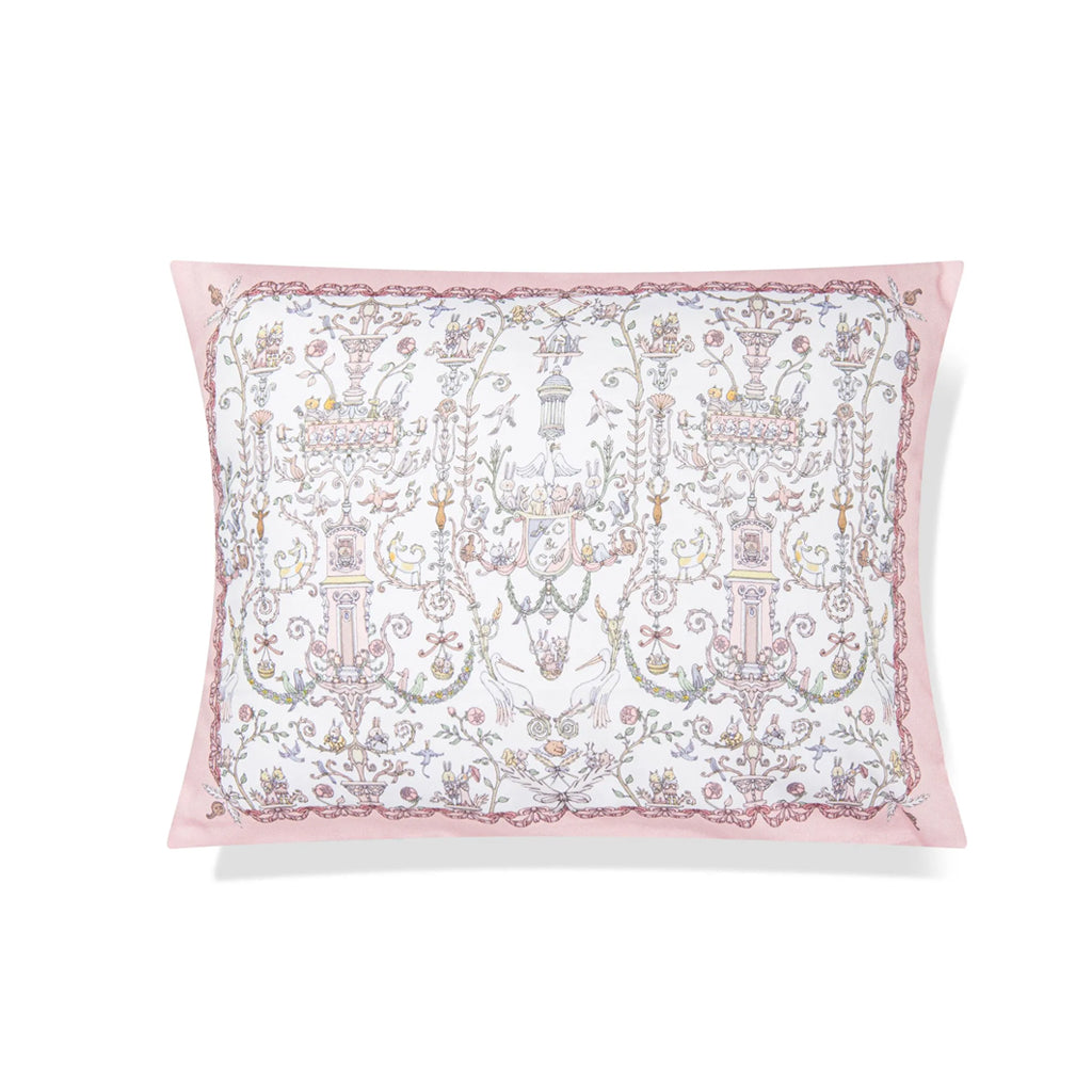 Atelier Choux Satin Cushion – Toile de Jouy Pink – Atelier Choux & Caitlin Wilson