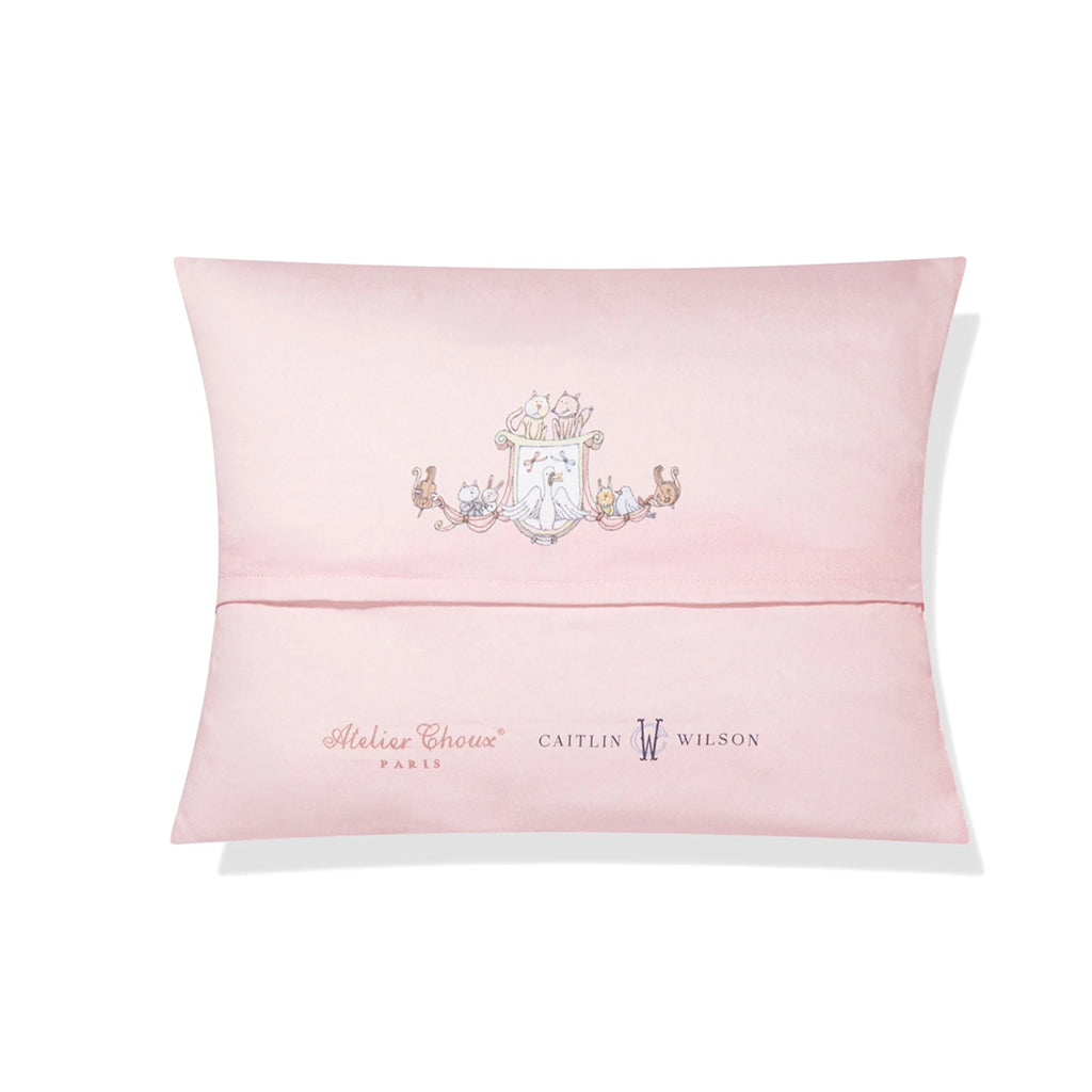 Atelier Choux Satin Cushion – Toile de Jouy Pink – Atelier Choux & Caitlin Wilson