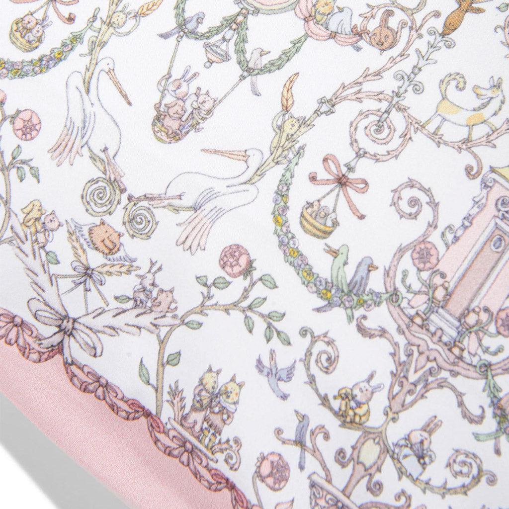Atelier Choux Satin Cushion – Toile de Jouy Pink – Atelier Choux & Caitlin Wilson