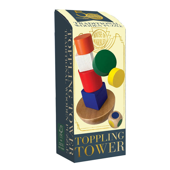 Load image into Gallery viewer, Wooden Puzzle-Toppling Tower
