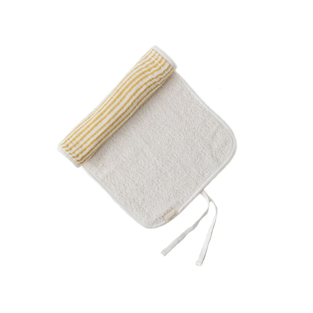 Burp Cloth - Stripes Away Marigold