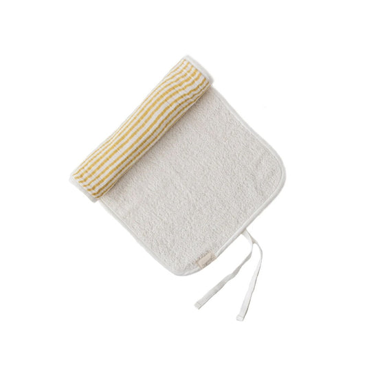 Burp Cloth - Stripes Away Marigold