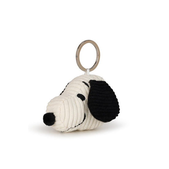 Bon Ton Toys Snoopy Head Corduroy Cream Keychain