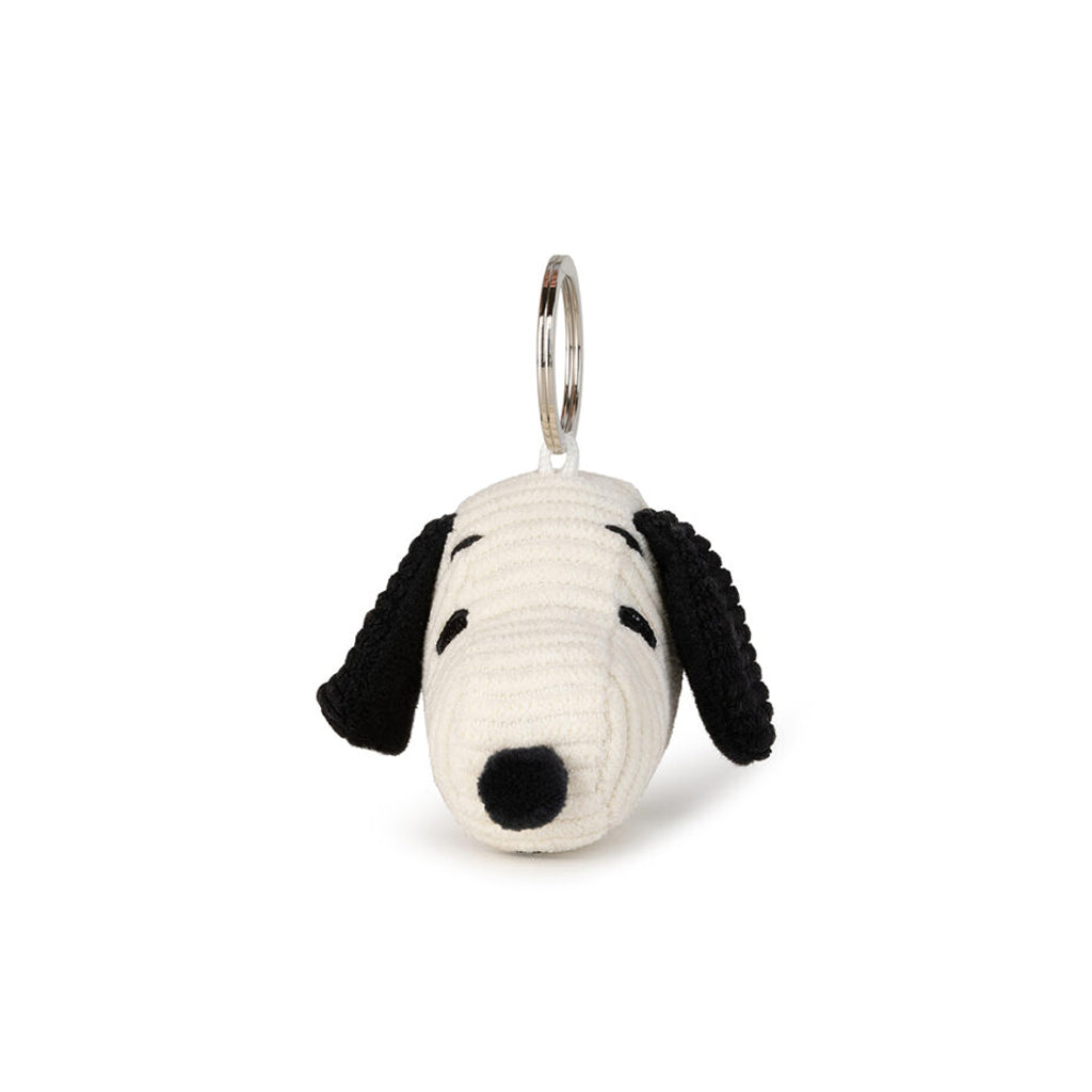 Bon Ton Toys Snoopy Head Corduroy Cream Keychain