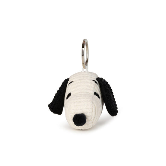 Bon Ton Toys Snoopy Head Corduroy Cream Keychain
