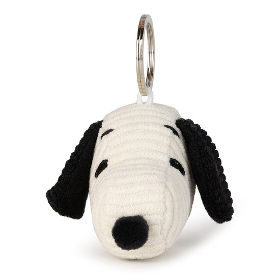 Bon Ton Toys x Peanuts Snoopy Head Corduroy Cream Keychain 4.5cm