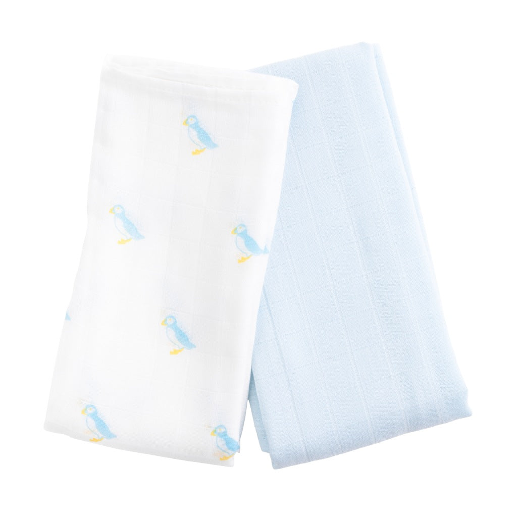Puffin Swaddle Blanket Set