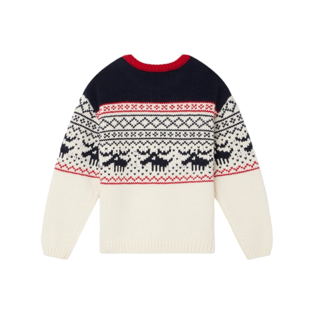 Intarsia Knit Wool Jumper