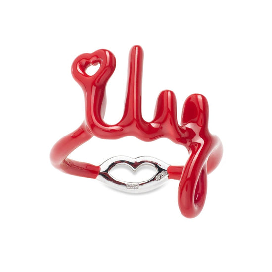 I Love You "ILY" Hotscript Red