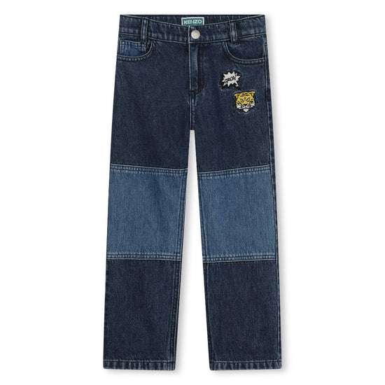 Logo Embroidered Denim Jeans