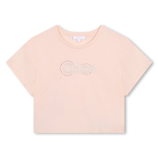 Logo Embroidered Crew Neck T-shirt