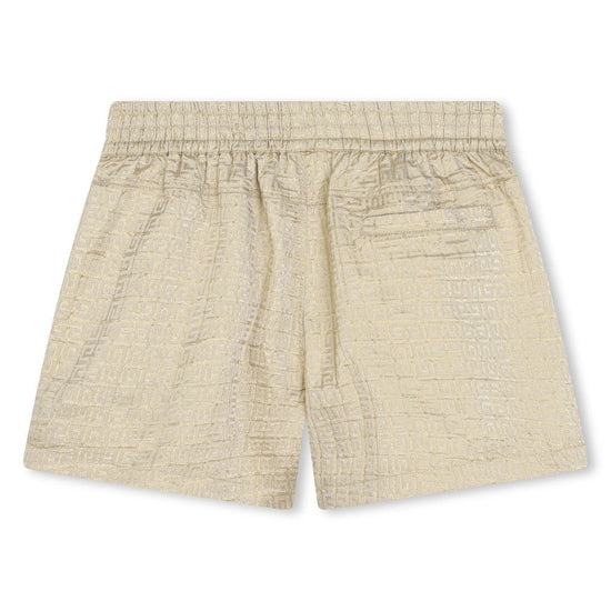 4G Monogram Metallic Cotton Shorts