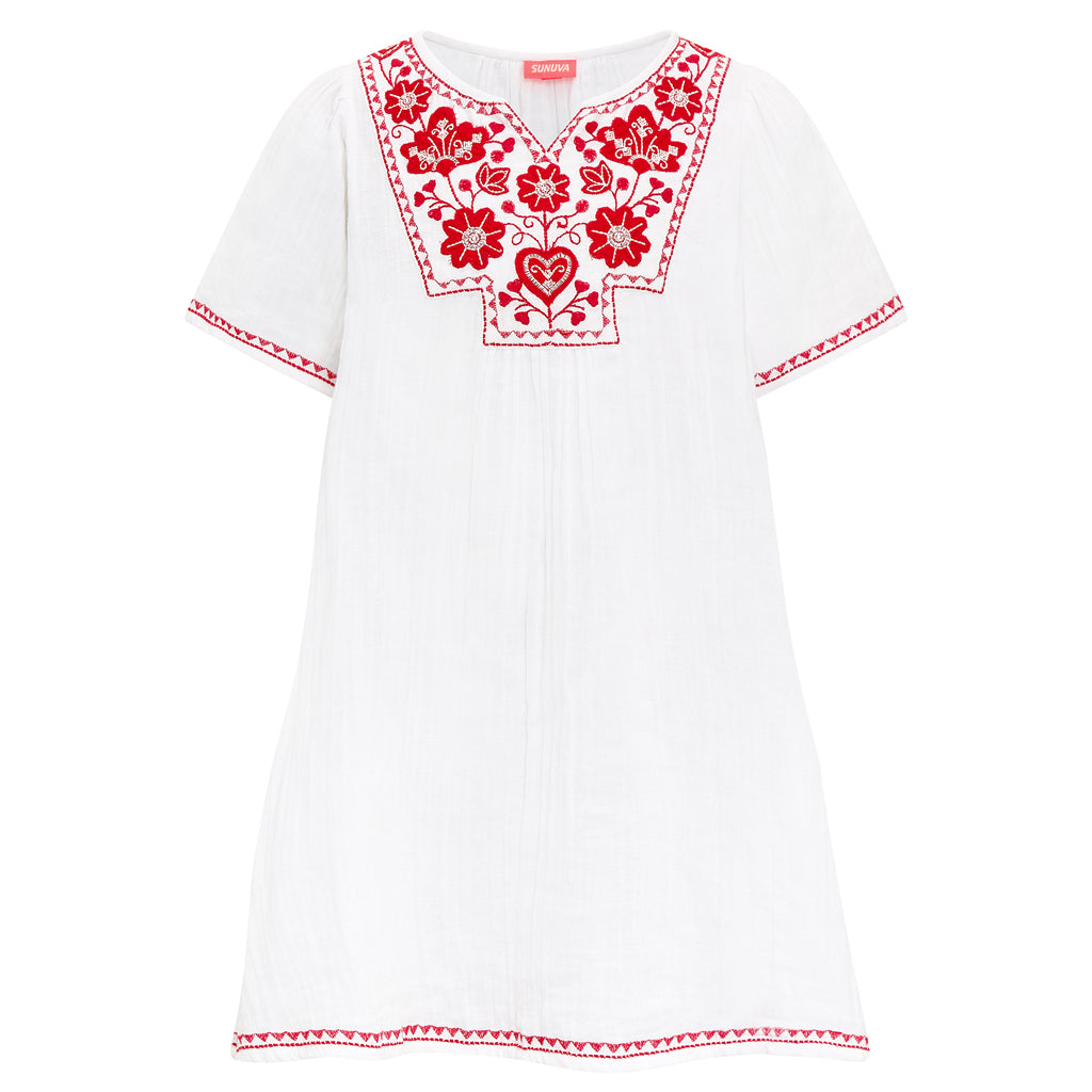 Embroidery Collar Dress